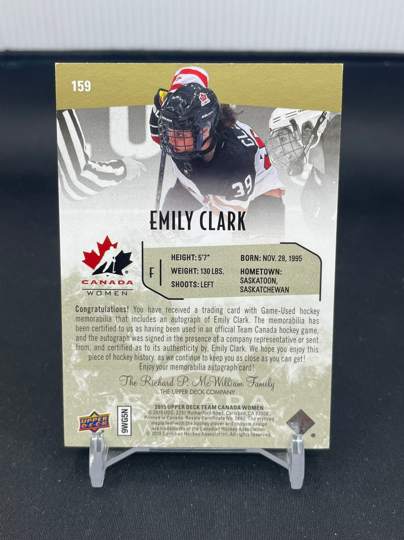2015 UPPER DECK TEAM CANADA - E. CLARK - #159 - #'D/199 - RELIC - AUTOGRAPH