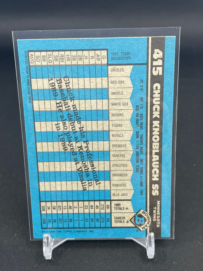 1990 TOPPS BOWMAN - C. KNOBLAUCH -