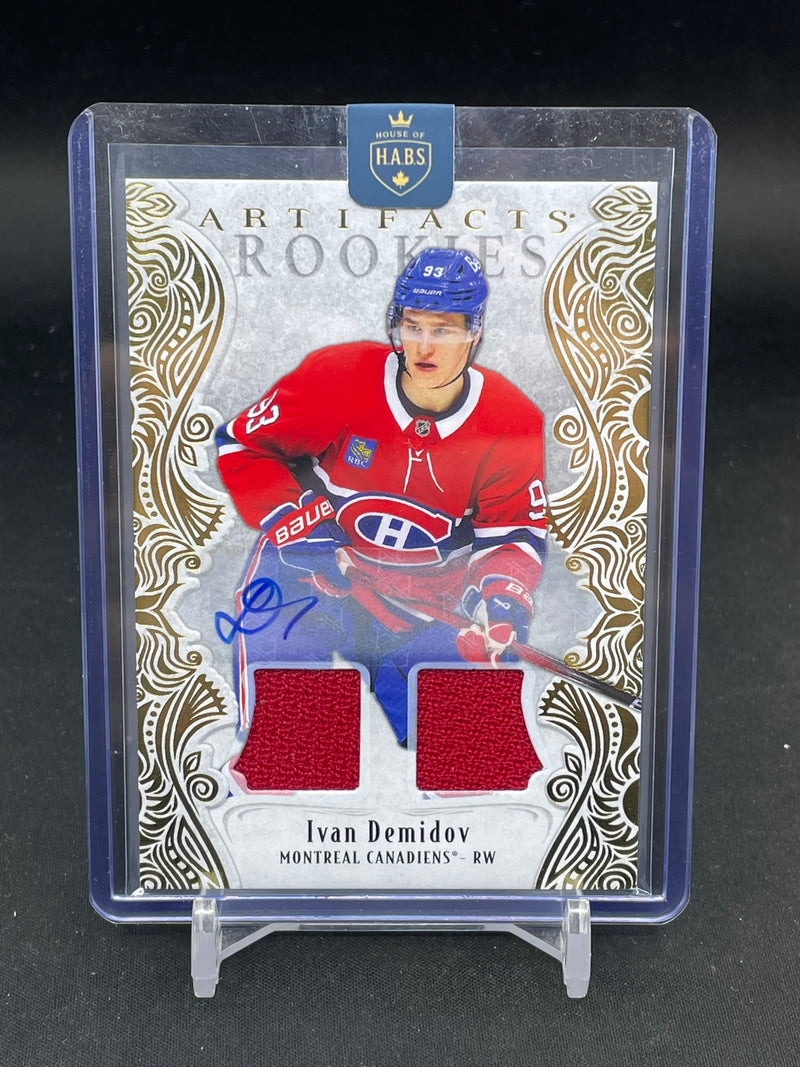 2025 UPPER DECK ARTIFACTS - GOLD MATERIAL AUTO - I. DEMIDOV - #174 - #'D/199 - DUAL RELIC - AUTOGRAPH - RC