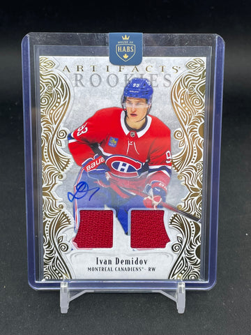 2025 UPPER DECK ARTIFACTS - GOLD MATERIAL AUTO - I. DEMIDOV - #174 - #'D/199 - DUAL RELIC - AUTOGRAPH - RC