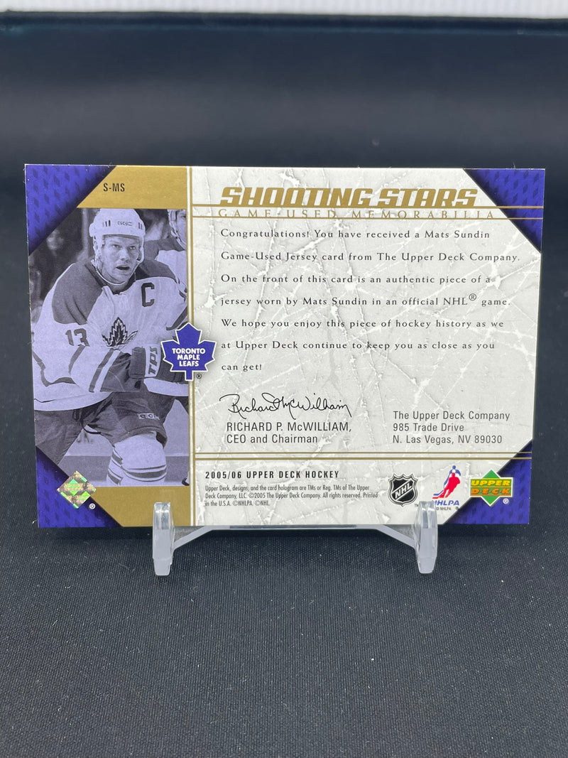 2005 UPPER DECK - SHOOTING STARS - M. SUNDIN -
