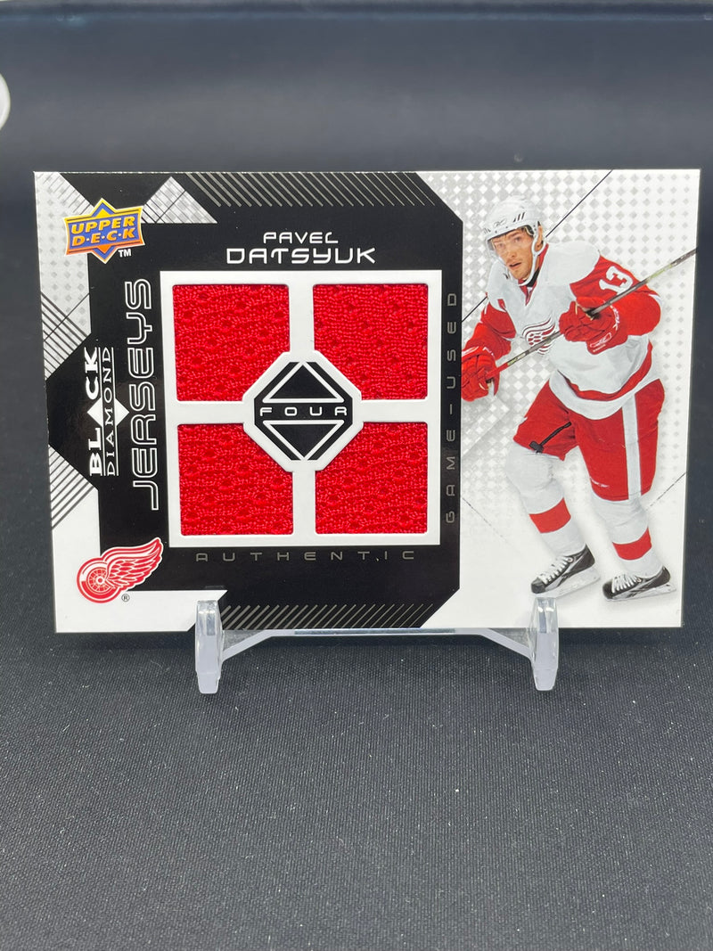 2008 UPPER DECK BLACK DIAMOND - JERSEY FOUR - P. DATSYUK -