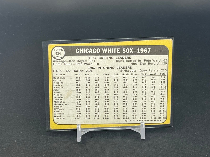 1968 TOPPS - AMERICAN LEAGUE WHITE SOX -