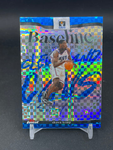 2025 TOPPS FINEST - BLUE X-FRACTOR - BASELINE AUTOGRAPHS - S. KEMP - #BS-SK - #'D/99 - AUTOGRAPH