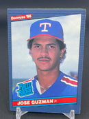 1986 LEAF DONRUSS - RATED ROOKIE - J. GUZMAN -