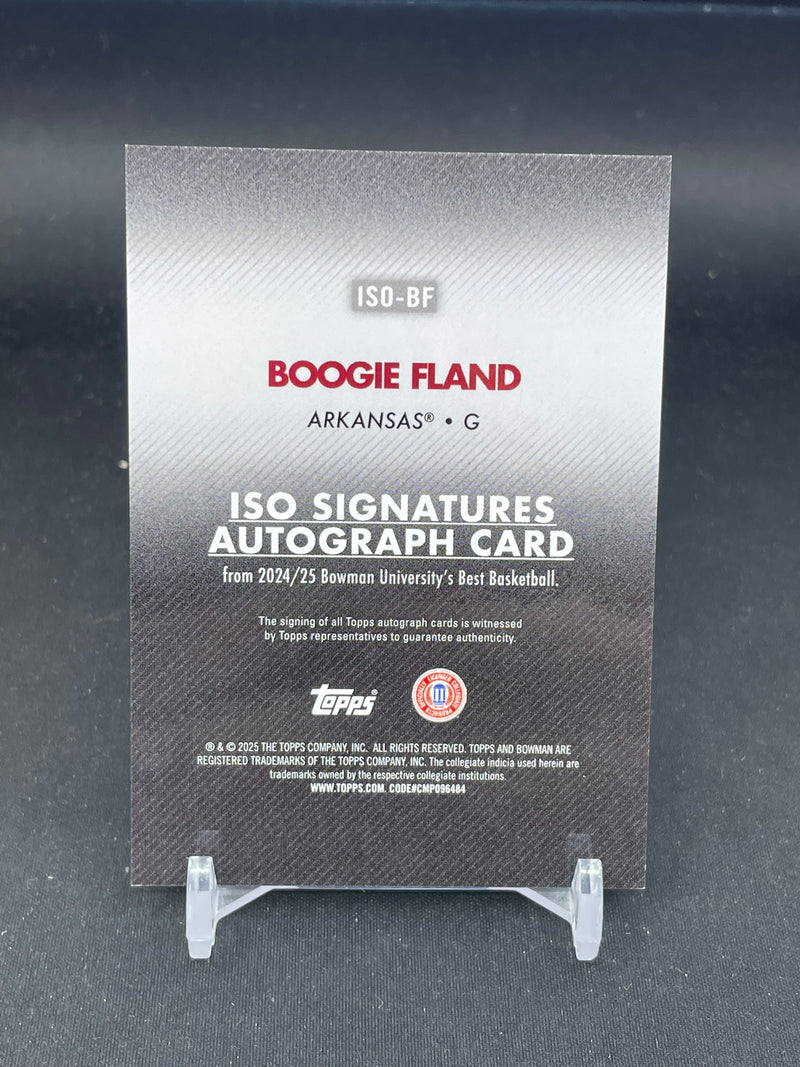 2024 TOPPS BOWMAN'S BEST UNIVERSITY - GOLD - ISO SIGNATURES - B. FLAND - #ISO-BF #'D/50 - AUTOGRAPH
