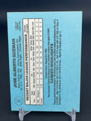 1986 LEAF DONRUSS - RATED ROOKIE - J. GUZMAN -