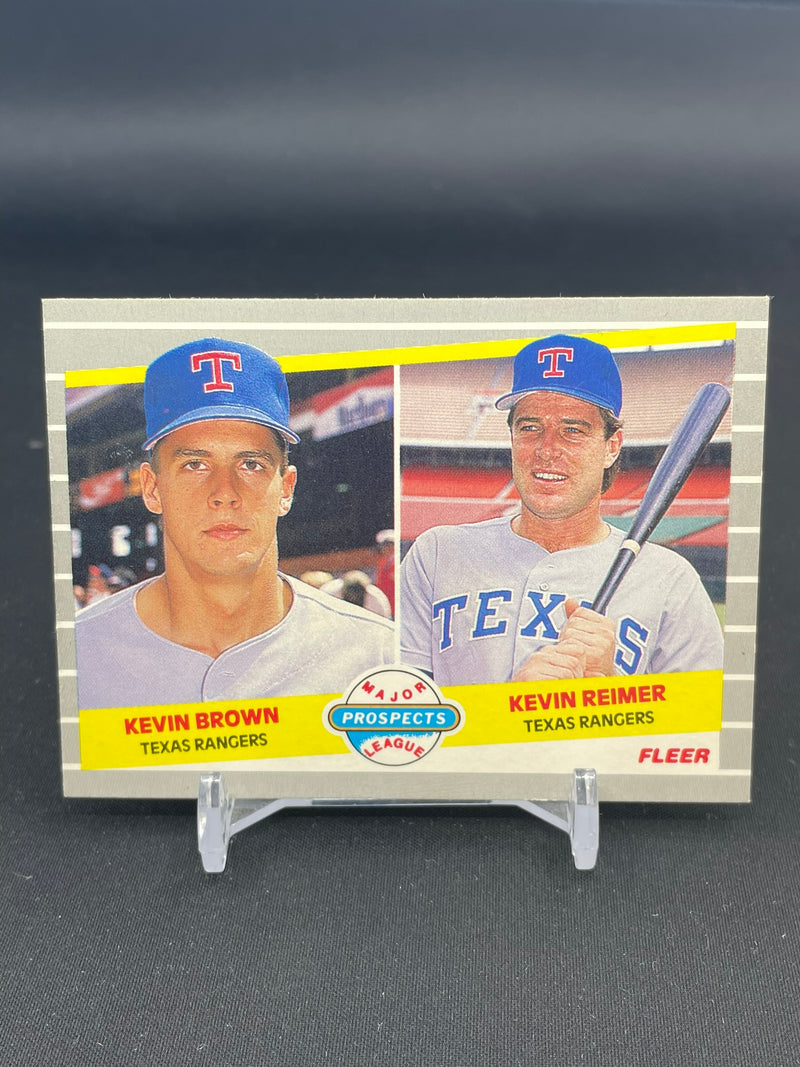 1989 FLEER - PROSPECTS - K. BROWN / K. REIMER -