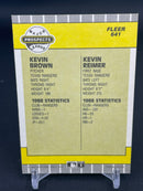 1989 FLEER - PROSPECTS - K. BROWN / K. REIMER -