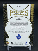 2017 UPPER DECK TRILOGY - SIGNATURE PUCKS - F. POTVIN - #SP-FP - #'D/18 - AUTOGRAPH