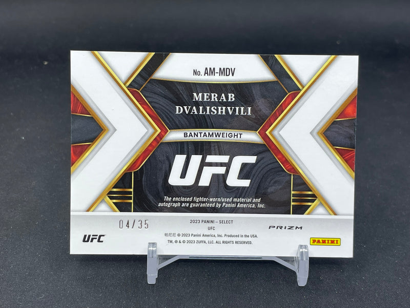 2023 PANINI SELECT - BLUE PRIZM - M. DVALISHVILI - #AM-MDV - #'D/35 - RELIC - AUTOGRAPH