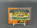 1975 O-PEE-CHEE - OAKLAND A'S TEAM CHECKLIST -
