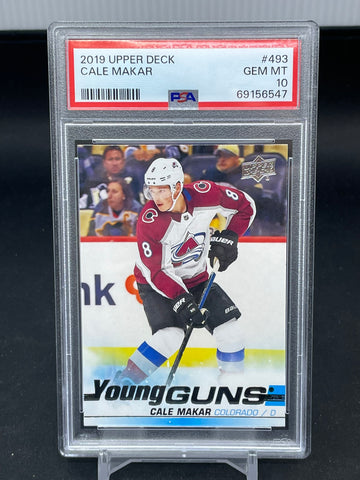 2019 UPPER DECK SERIES TWO - YOUNG GUNS - C. MAKAR - #493 - PSA 10 - RC
