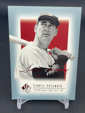 2003 UPPER DECK SP AUTHENTIC - RED SIMPLY SPLENDID - T. WILLIAMS - #TW8 - #'D/406