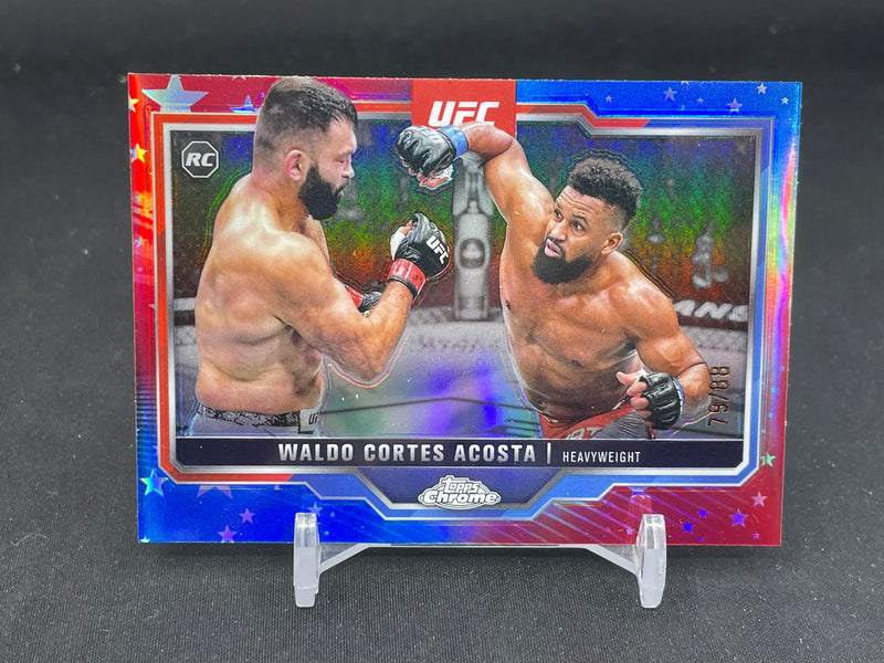 2025 TOPPS CHROME - RED & BLUE REFRACTOR - WALDO CORTES ACOSTA -