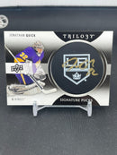 2013 UPPER DECK TRILOGY - SIGNATURE PUCKS - J. QUICK -