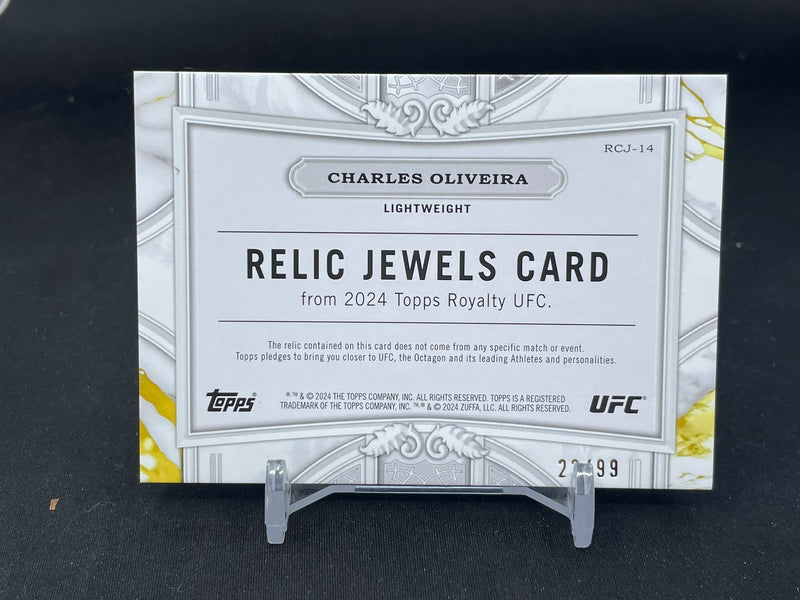 2024 TOPPS ROYALTY - RELIC JEWELS - C. OLIVEIRA - #RCJ-14 - #'D/99 - RELIC