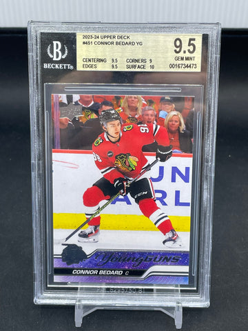 2023 UPPER DECK SERIES TWO - YOUNG GUNS - C. BEDARD - #451 - BGS 9.5 - RC