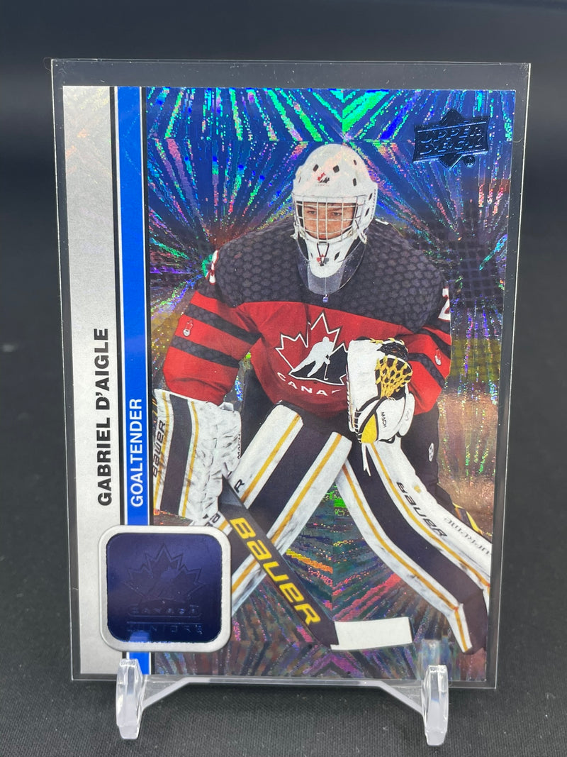 2023 UPPER DECK TEAM CANADA JUNIORS - BLUE PATTERN FOILBOARD - G. D'AIGLE -