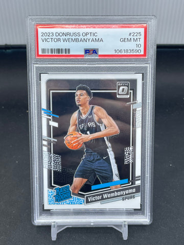 2023 PANINI DONRUSS OPTIC - RATED ROOKIE - V. WEMBANYAMA - #225 - PSA 10 - RC