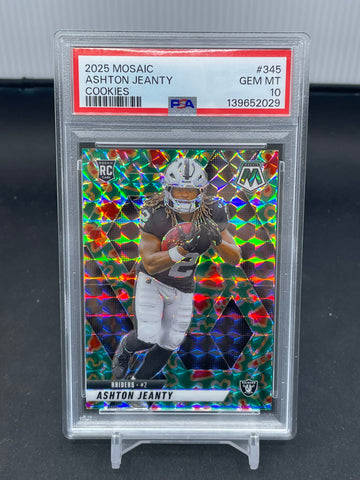 2025 PANINI MOSAIC - COOKIES - A. JEANTY - #345 - PSA 10 - RC