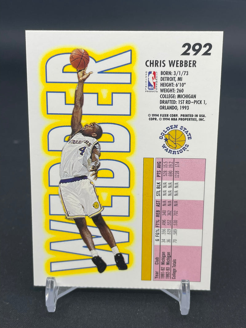 1993 FLEER - C. WEBBER -