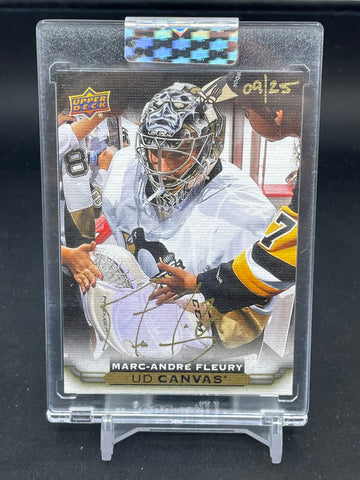 2019 UPPER DECK BUYBACKS - UD CANAVAS - M. FLEURY - #'D/25 - AUTOGRAPH
