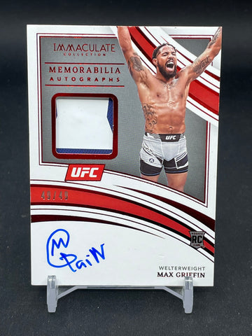 2022 PANINI IMMACULATE - RED - MEMORABILIA AUTOGRAPHS - M. GRIFFIN - #108 - #'D/49 - RELIC - AUTOGRAPH - RC