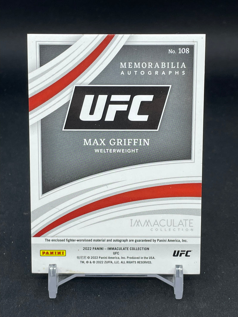 2022 PANINI IMMACULATE - RED - MEMORABILIA AUTOGRAPHS - M. GRIFFIN - #108 - #'D/49 - RELIC - AUTOGRAPH - RC
