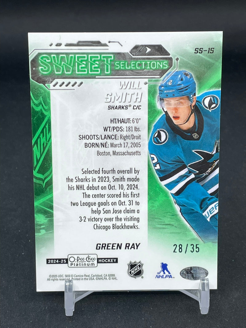 2024 UPPER DECK O-PEE-CHEE PLATINUM - GREEN RAY - SWEET SELECTIONS - W. SMITH - #SS-15 - #'D/35 - RC