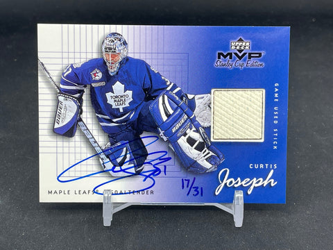 2002 UPPER DECK SP AUTHENTIC - MVP STANLEY CUP EDITION BUYBACK - C. JOSEPH - #GU-CJ - #'D/31 - RELIC - AUTOGRAPH