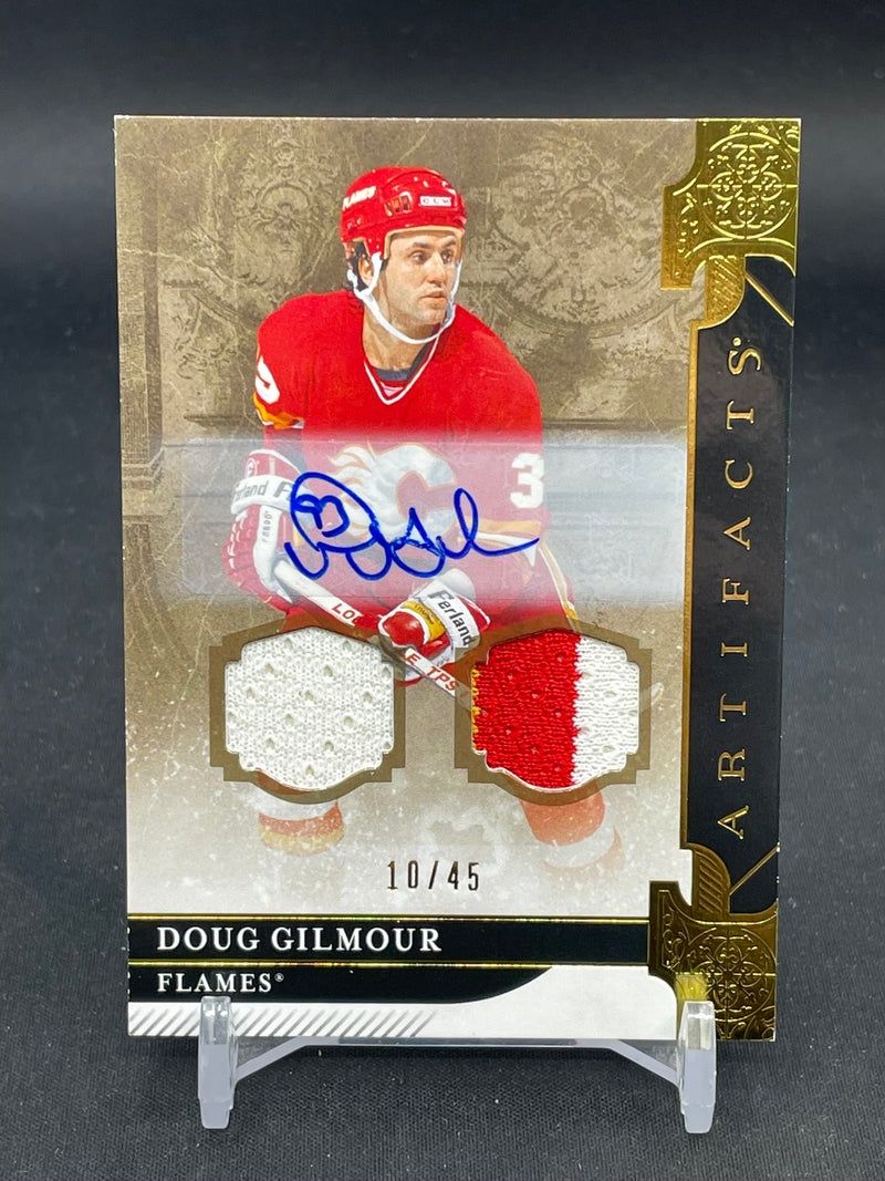 2019 UPPER DECK ARTIFACTS - GOLD - D. GILMOUR - #158 - #'D/45 - DUAL RELIC - AUTOGRAPH