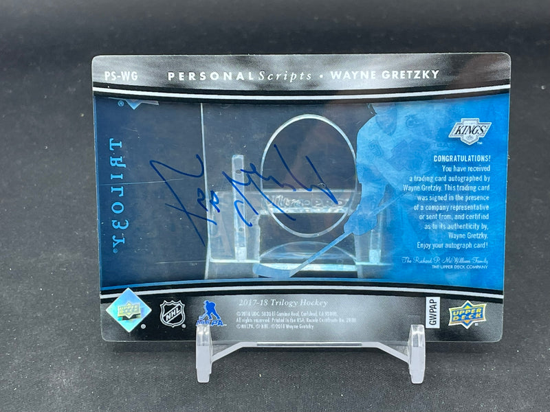 2017 UPPER DECK TRILOGY - PERSONAL SCRIPTS - W. GRETZKY -