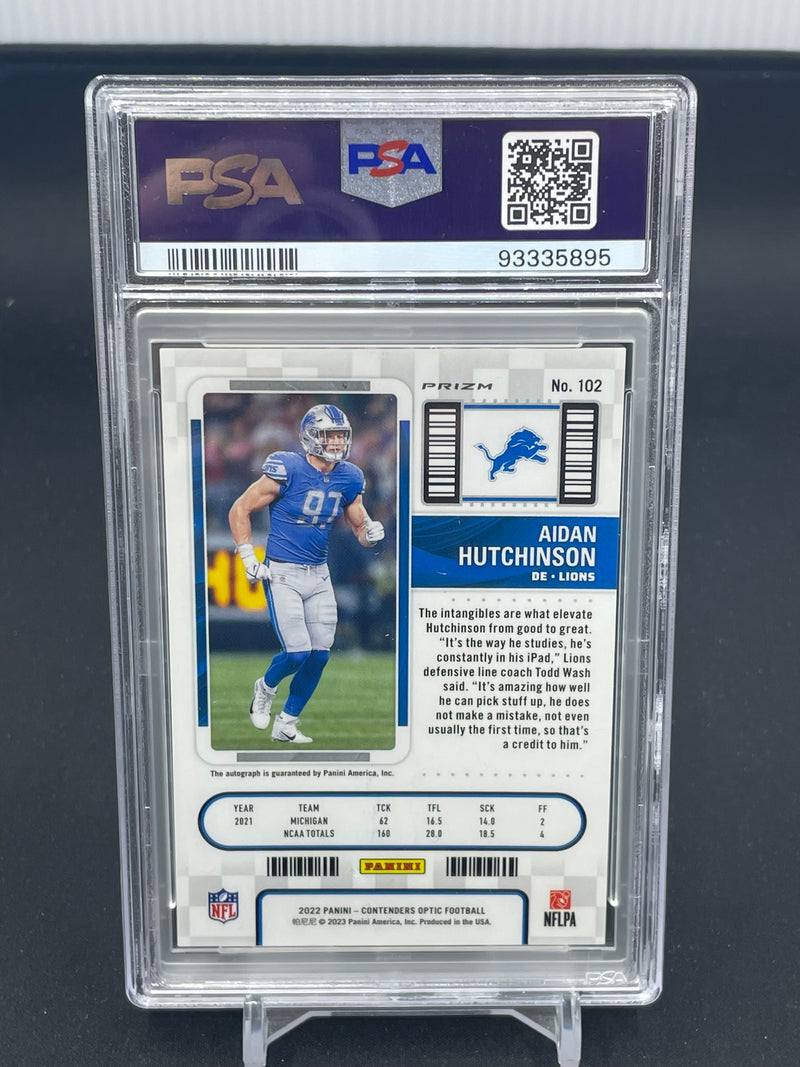 2022 PANINI CONTENDERS OPTIC - SILVER PRIZM ROOKIE TICKET - A. HUTCHINSON -