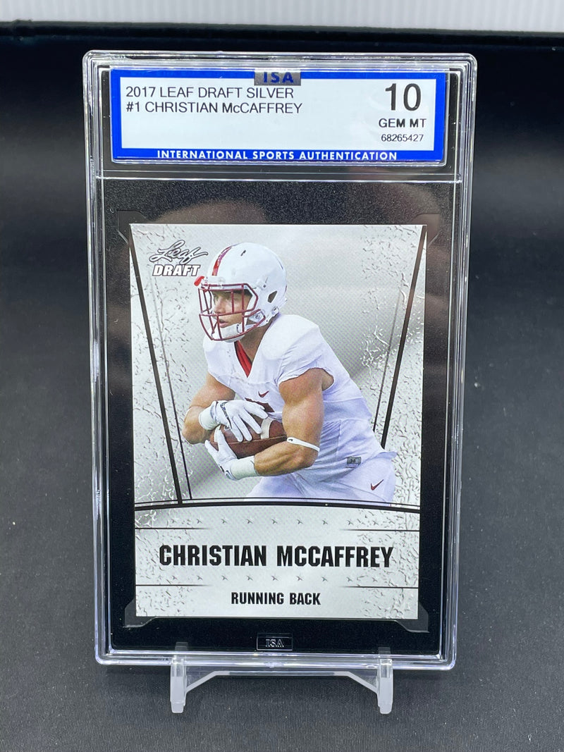 2017 LEAF DRAFT SILVER - C. MCCAFFREY -