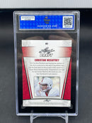2017 LEAF DRAFT SILVER - C. MCCAFFREY -