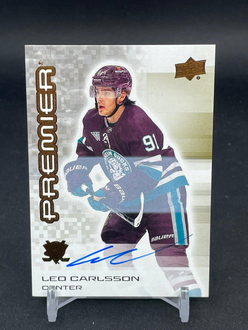 2024 UPPER DECK PREMIER - BRONZE AUTO - L. CARLSSON -