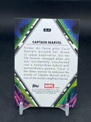 2025 TOPPS CHROME MARVEL - GOLD WAVE - GALACTIC LEGENDS - CAPTAIN MARVEL - #GL-9 - #'D/50