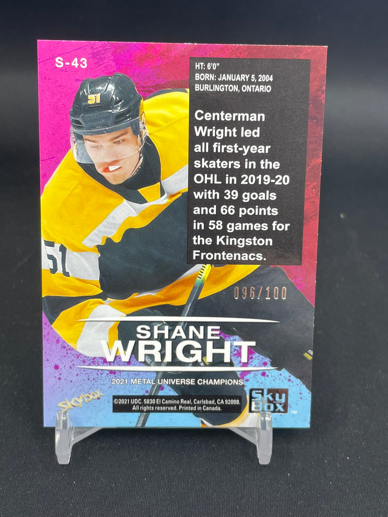 2021 UPPER DECK METAL UNIVERSE SKYBOX - PREMIUM RUBIES - S. WRIGHT - #S-43 - #'D/100