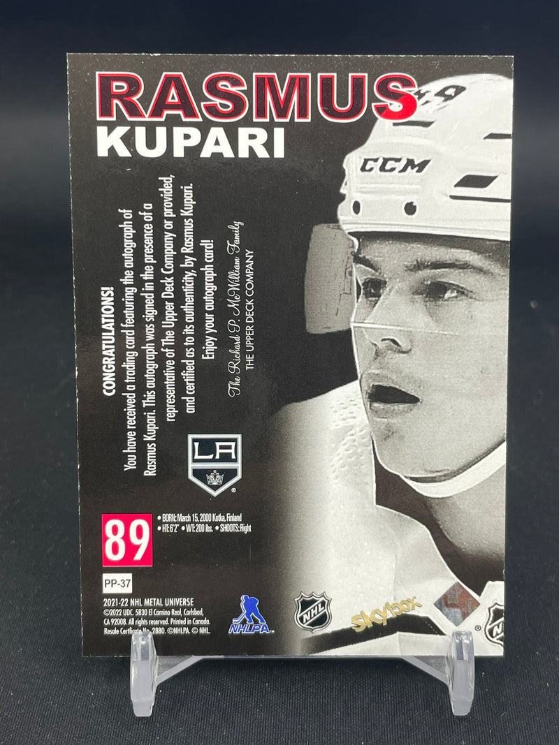 2021 UPPER DECK METAL UNIVERSE SKYBOX - PREMIUM PROSPECTS RETRO AUTO - R. KUPARI -