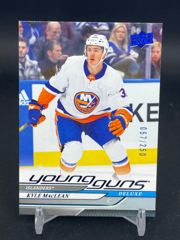2024 UPPER DECK SERIES ONE - DELUXE - YOUNG GUNS - K. MACLEAN - #204 - #'D/250 - RC