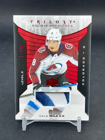2019 UPPER DECK TRILOGY - RED - ROOKIE PREMIERES - C. MAKAR - #114 - #'D/49 - RELIC - RC