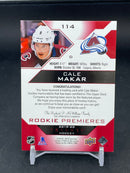 2019 UPPER DECK TRILOGY - RED - ROOKIE PREMIERES - C. MAKAR - #114 - #'D/49 - RELIC - RC