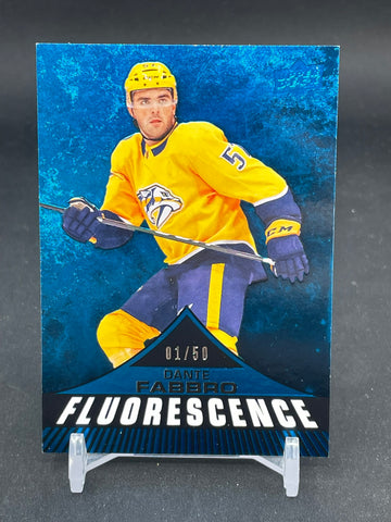 2019 UPPER DECK SERIES TWO - BLUE - FLUORESCENCE - D. FABBRO - #F-8 - #'D/50