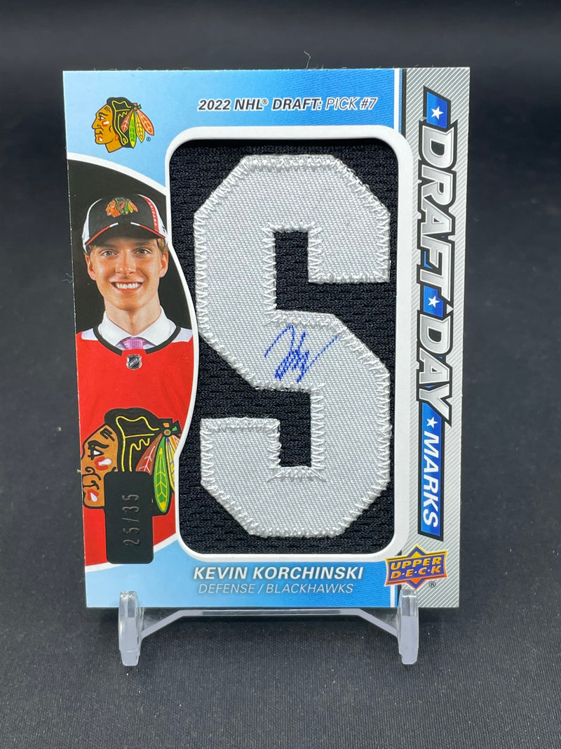 2023 UPPER DECK SP GAME USED - DRAFT DAY MARKS - K. KORCHINSKI - #DDM-KK - #'D/35 - RELIC - AUTOGRAPH