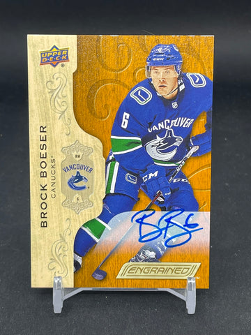 2018 UPPER DECK ENGRAINED - B. BOESER - #23 - AUTOGRAPH