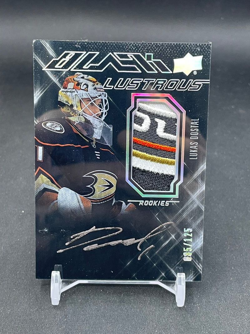2022 UPPER DECK SPX - BLACK LUSTROUS ROOKIES - L. DOSTAL - #LRAP-LD - #'D/125 - RELIC - AUTOGRAPH - RC