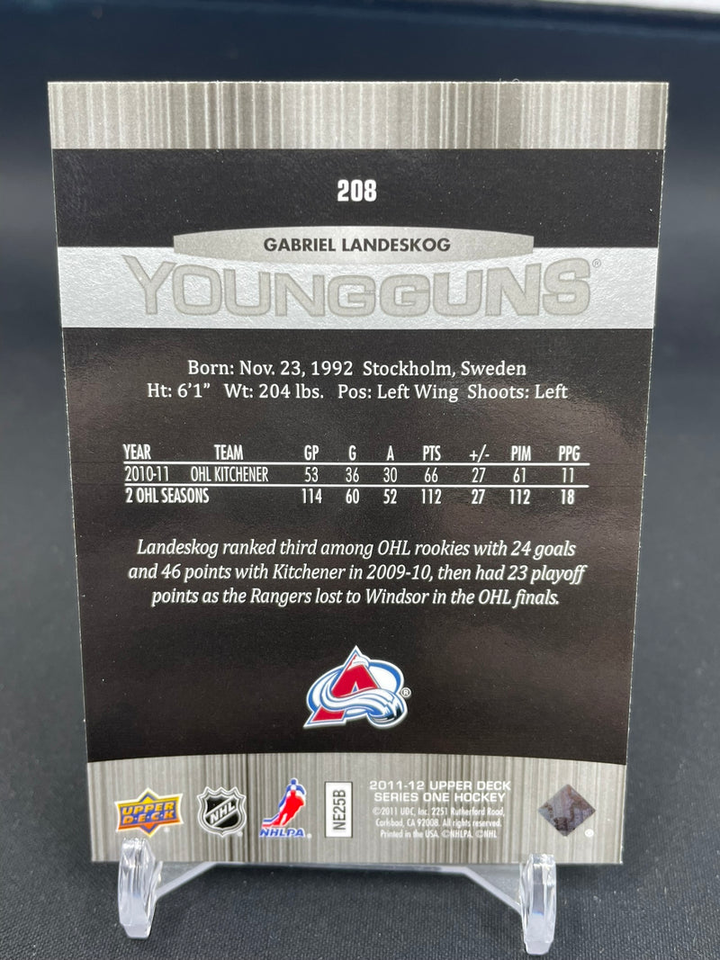 2011 UPPER DECK SERIES ONE - YOUNG GUNS - G. LANDESKOG -