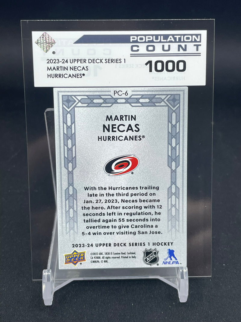2023 UPPER DECK SERIES ONE - POPULATION COUNT 1000 - M. NECAS - #PC-6 - #'D/1000