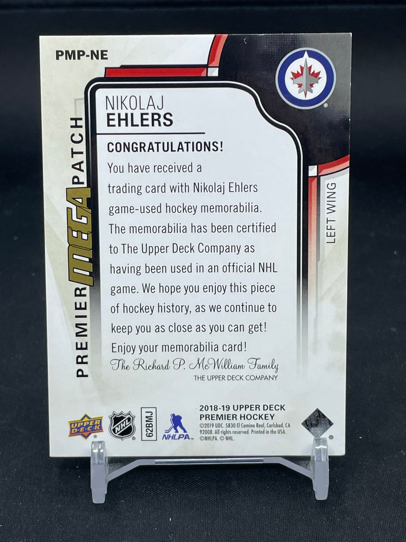 2018 UPPER DECK PREMIER - MEGA PATCH - N. EHLERS - #PMP-NE - #'D/22 - RELIC